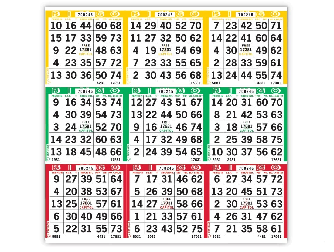 Horizon Bingo Paper Option 1