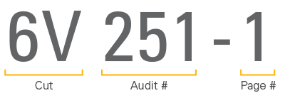 Auditrack Audit Number