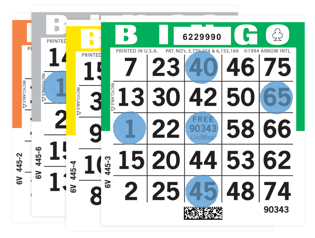 UniMax Player Preferred Bingo Paper